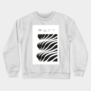 Modern Curves 04, Modern Architecture Design, minimalist Design, Modern Art, Typographic, Helvetica Crewneck Sweatshirt